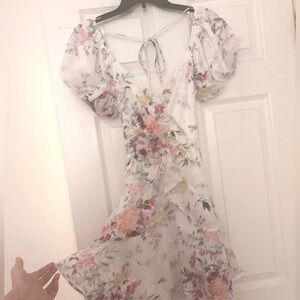 Trixxi Floral Puff Sleeve Dress 💐